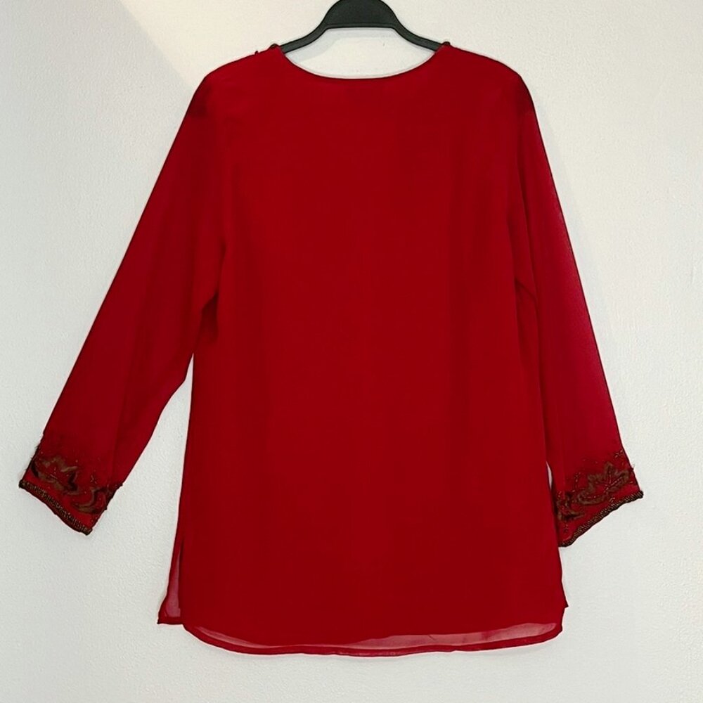 Perfect for Virgin's SCARLET NIGHT– Red Tunic*(M) w/Travel Pouch (NWOT) - Picture 7 of 12